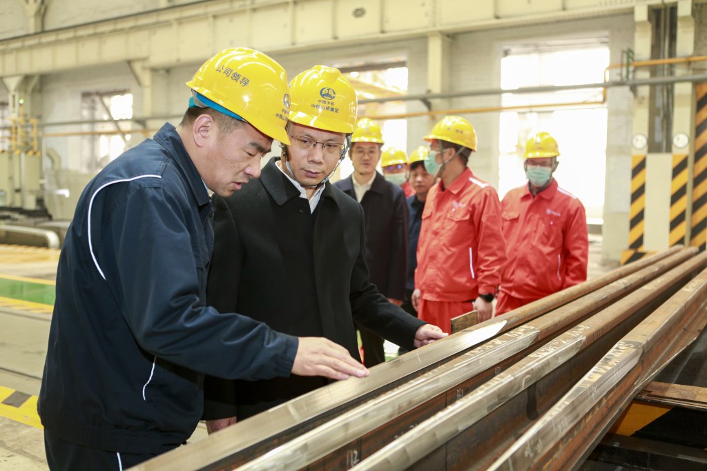 中鐵工業(yè)黨委副書記、總經(jīng)理卓普周到中鐵山橋調(diào)研